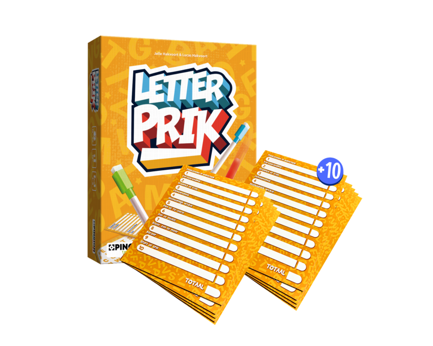 Bundel - Letterprik + 10 extra speelbordjes