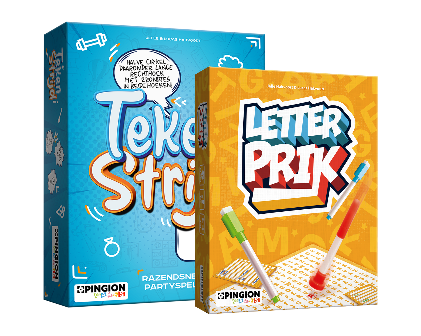 Bundel - Tekenstrijd + Letterprik