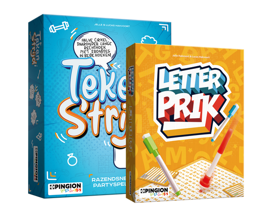 Bundel - Tekenstrijd + Letterprik